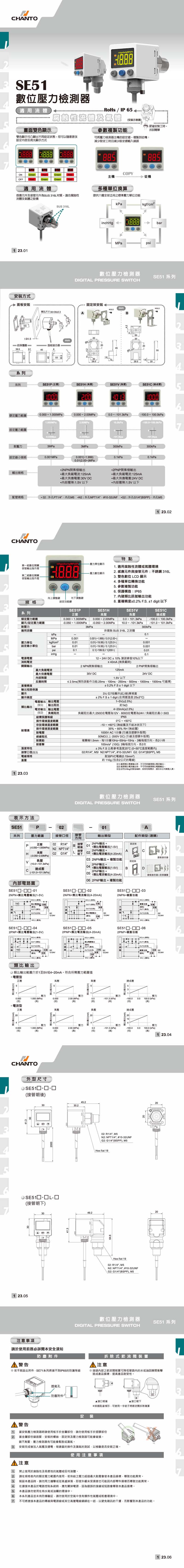 SE51  数位压力检测器